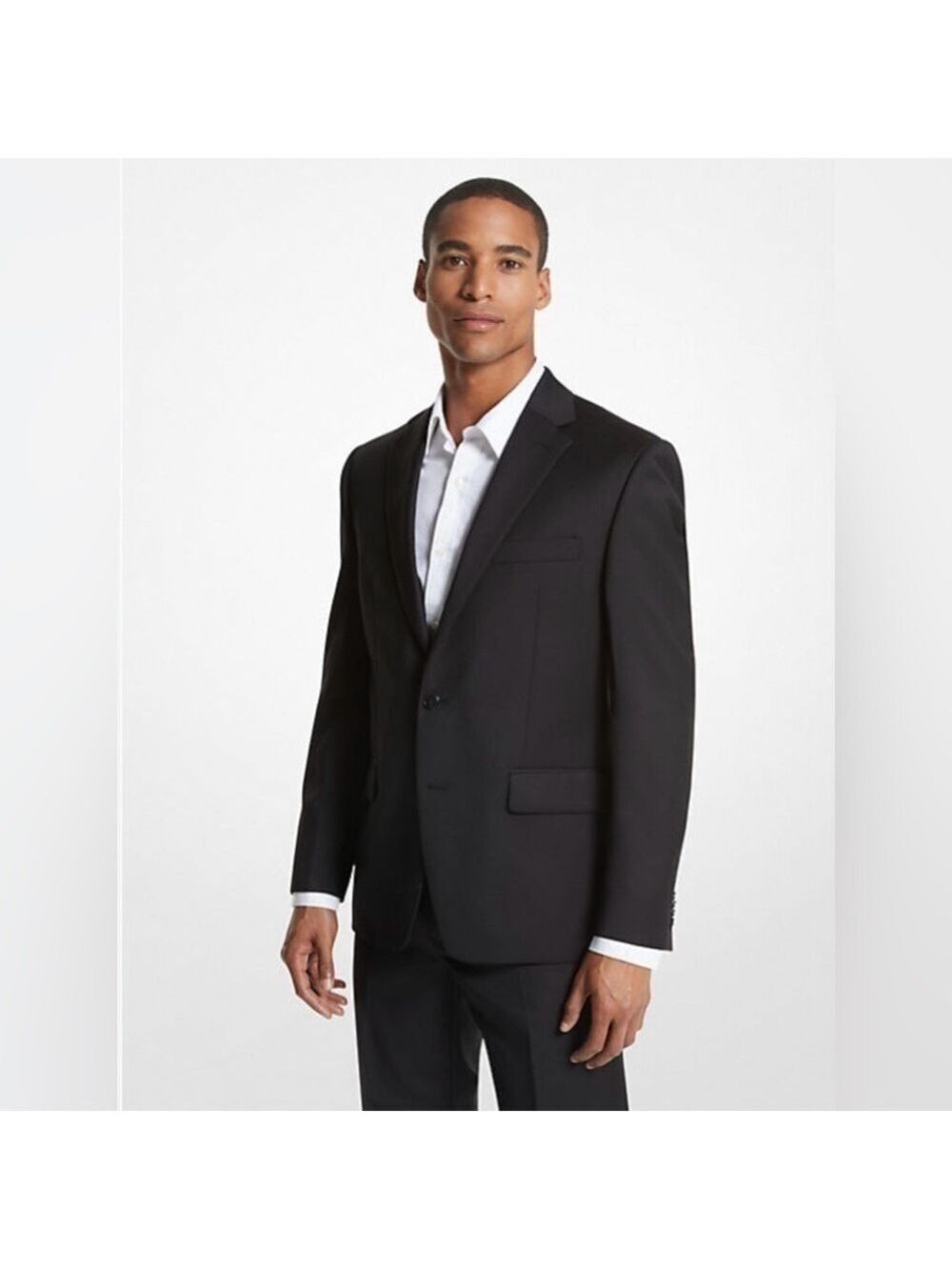 MICHAEL KORS "Kaplan" Men's 2 Piece Suit Black Jacket Pants Classic Fit - NWT